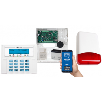 SYSTEM ALARMOWY SATEL VERSA IP VERSA-LCD-BL 7Ah AWT150 + SYRENA TI700